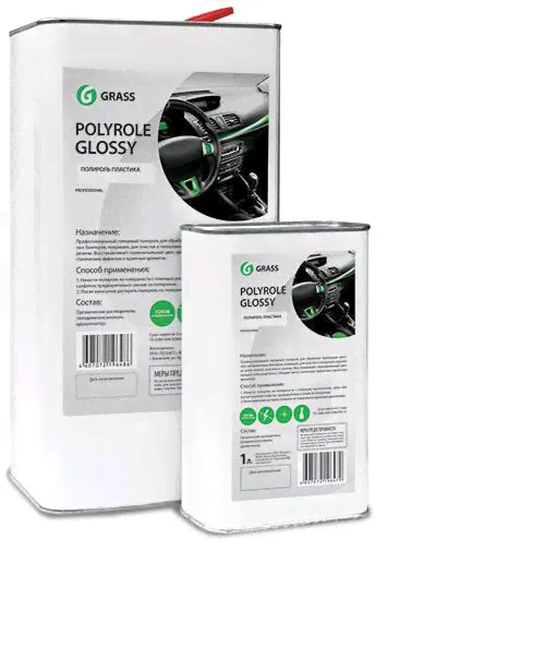 Polyrole Glossy Полироль-очиститель пластика, глянцевый блеск GRASS-0